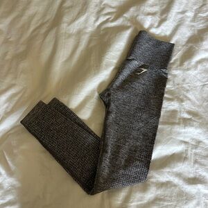 WORN ONCE Heather grey seamless Gymshark leggings